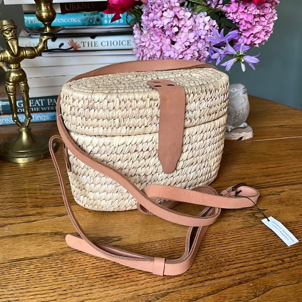 Crossbody Woven Purse crafted in Bangladesh.